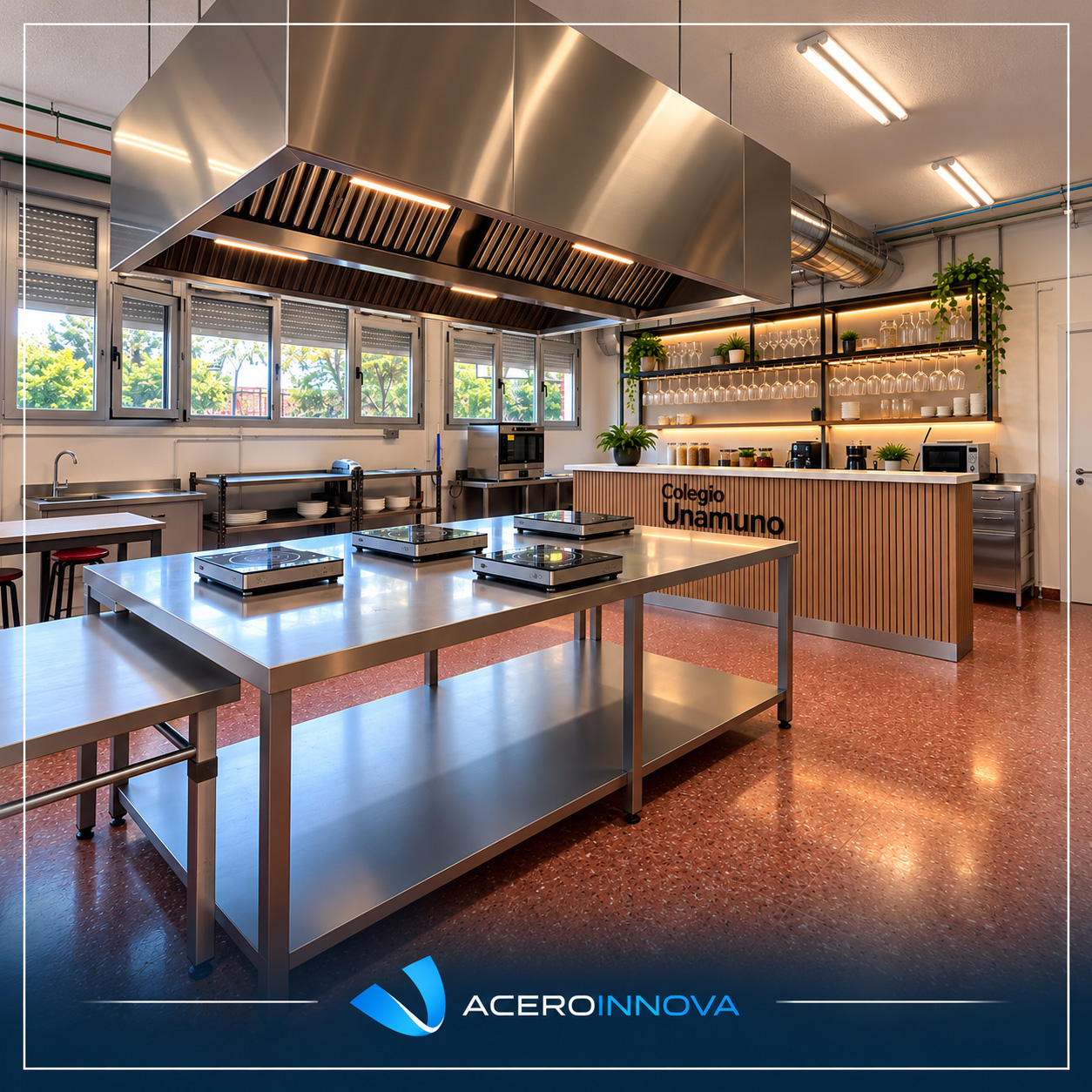 MOBILIARIO Y MAQUINARIA INTEGRAL PARA COCINAS EN MADRID PARA HOSTELERIA Y HOGARES. FABRICANTES INTALADORES DE SALAS DE COCINA A MEDIDA PARA RESTAURANTES HOTELES COMEDORES DE EMPRESAS. MOBILIARIO MUEBLES COCINAS ACERO INOXIDABLE MADERA PVC POLILAMINADOS.
